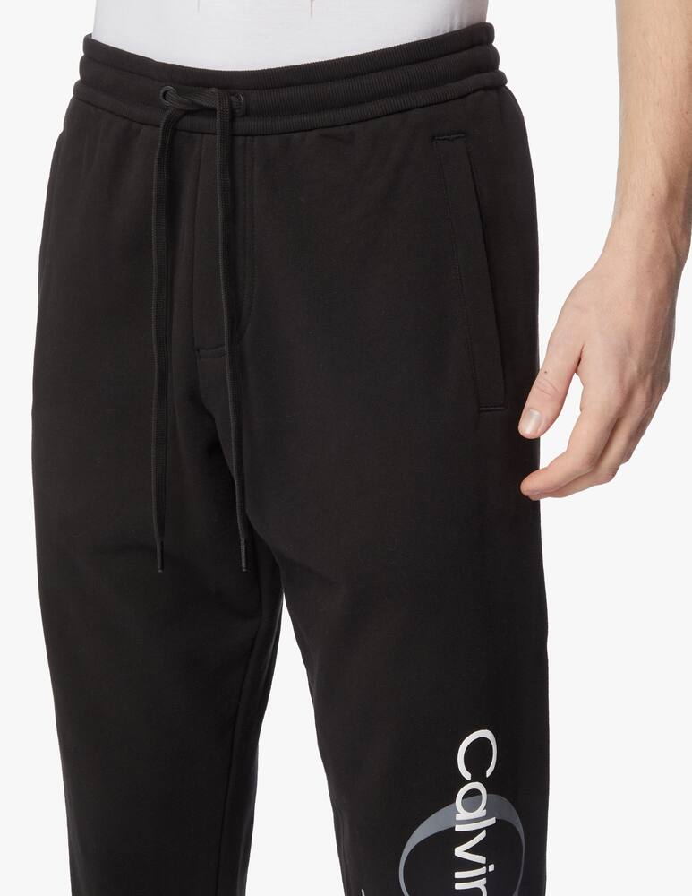 rinascente Calvin Klein Jeans 2tone big monogram sweatpant - black