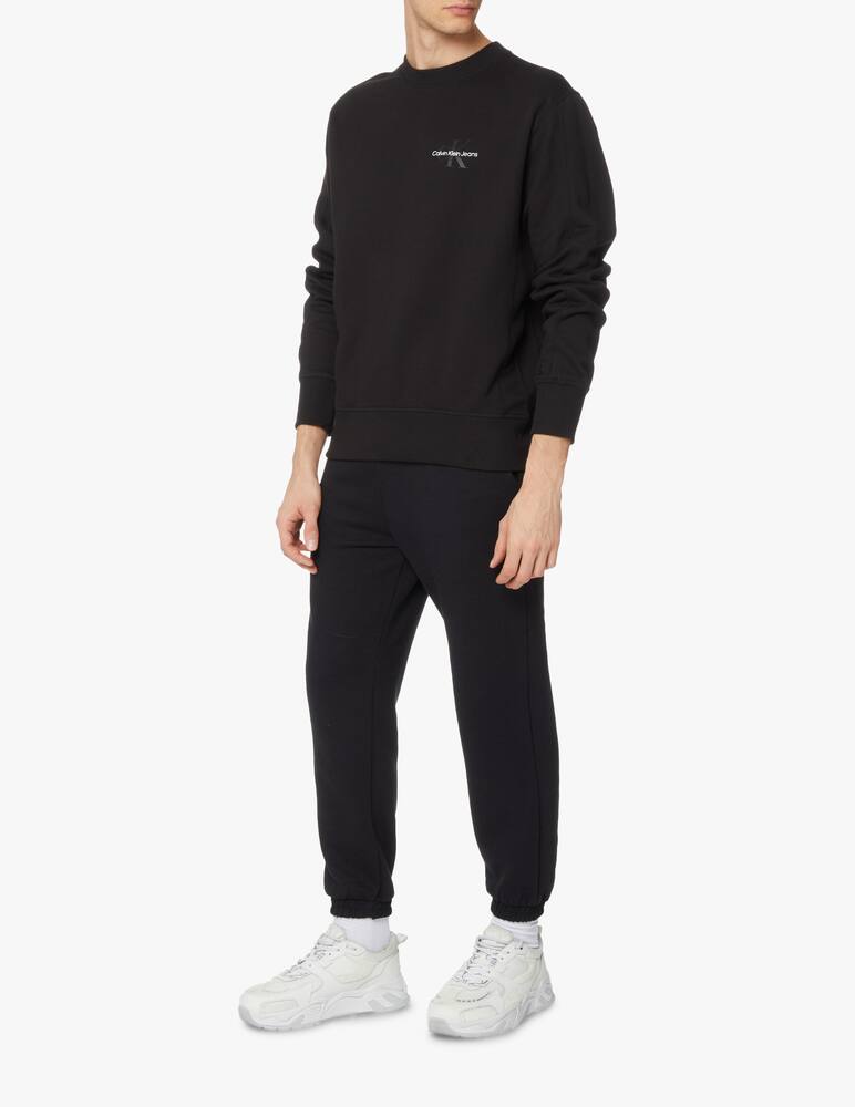 rinascente Calvin Klein Jeans Felpa girocollo monogram petto - nero