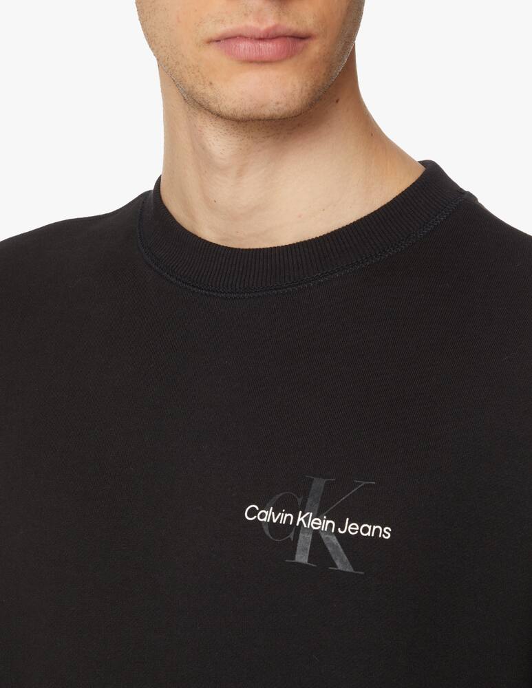 rinascente Calvin Klein Jeans Felpa girocollo monogram petto - nero