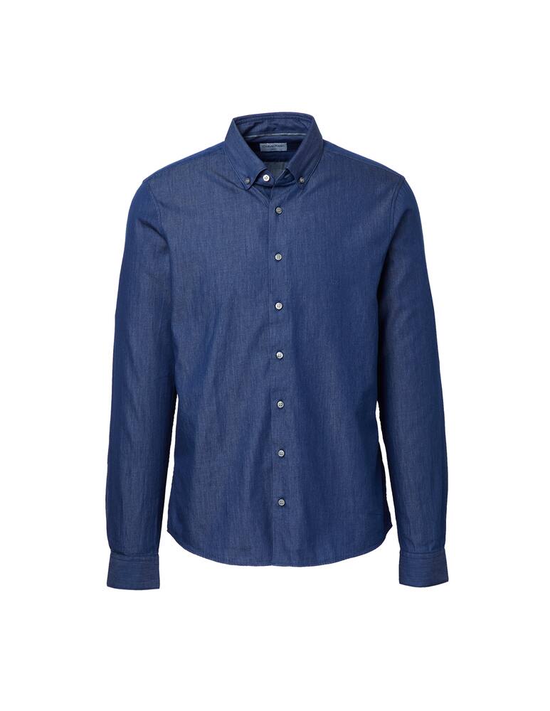 rinascente Calvin Klein Washed slim shirt - blue
