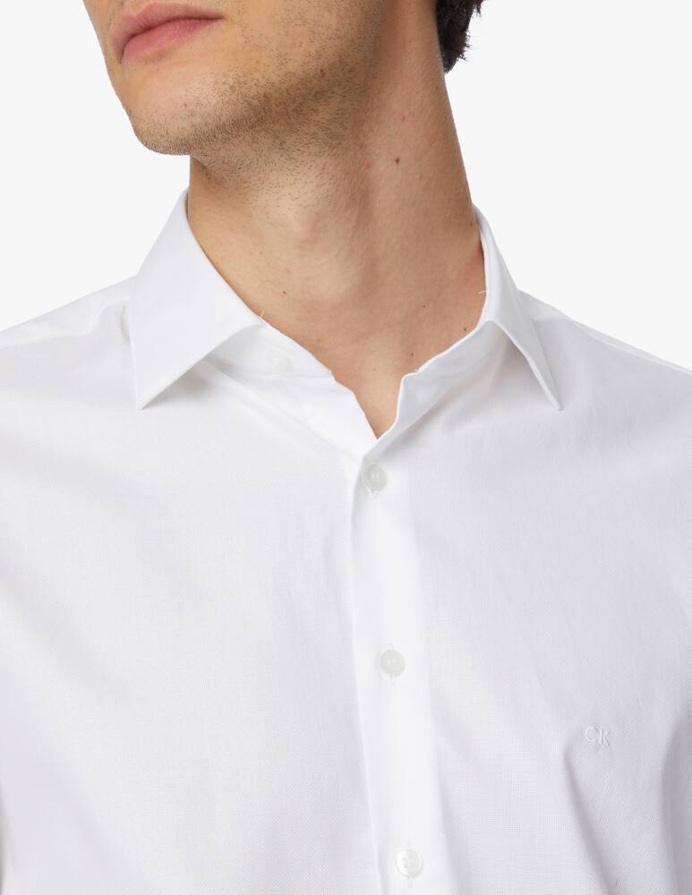 rinascente Calvin Klein Camicia easy care fitted oxford - bianco