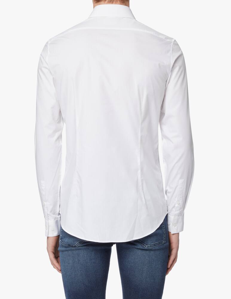 rinascente Calvin Klein Camicia slim popeline tu contrasto - bianco