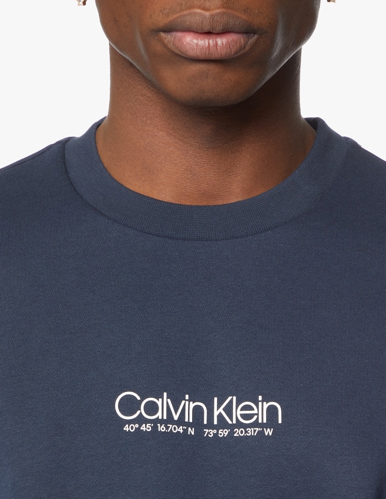 rinascente Calvin Klein Coordinates logo sweatshirt - blue