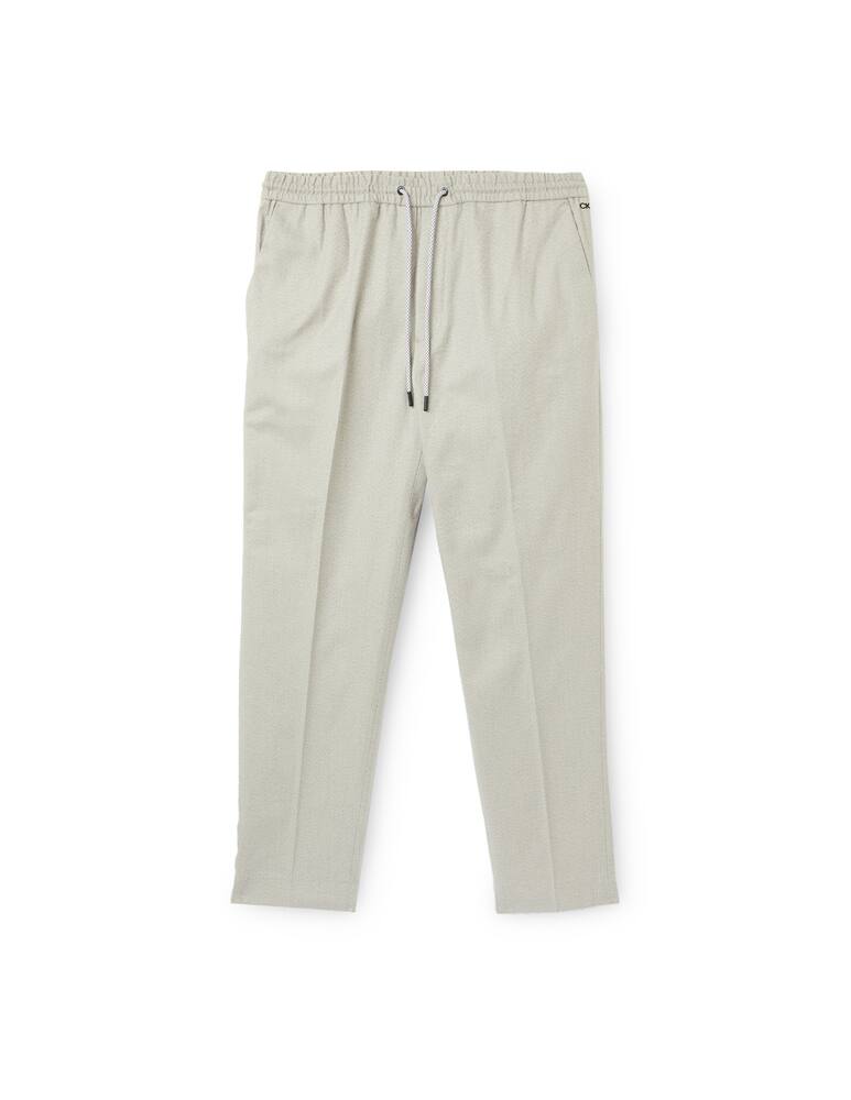 rinascente Calvin Klein Stretch cotton dobby pant - beige