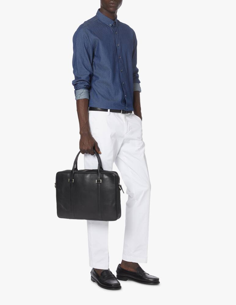 rinascente Calvin Klein Dot jacquard washed shirt - blue