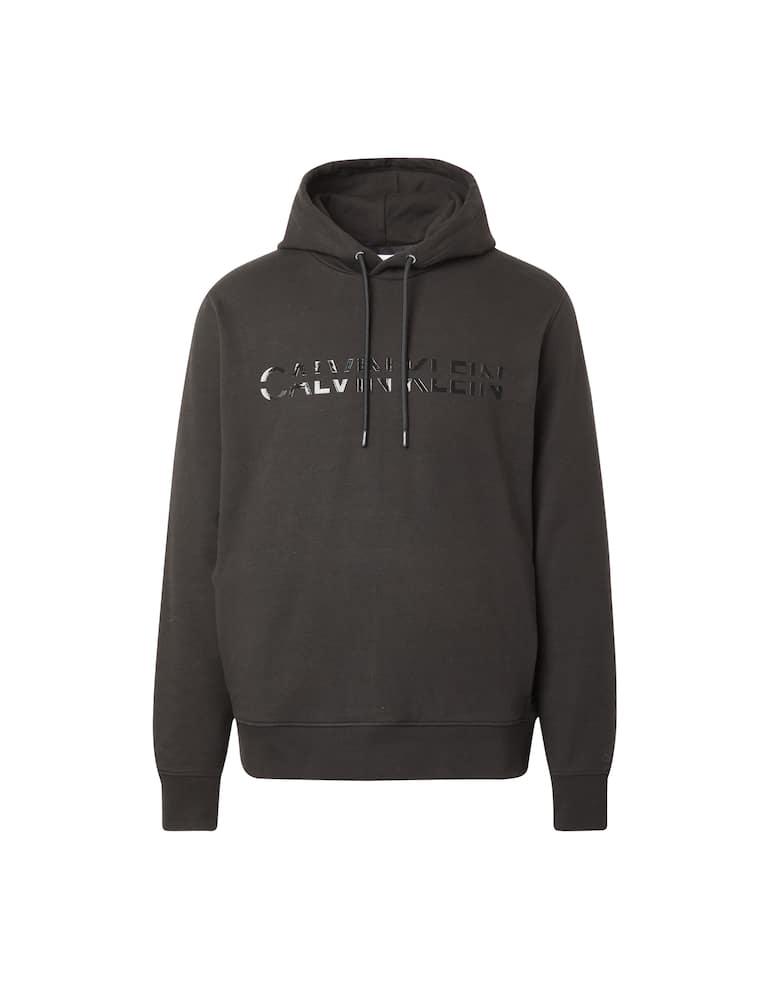 rinascente Calvin Klein Felpa con cappuccio logo shine - nero