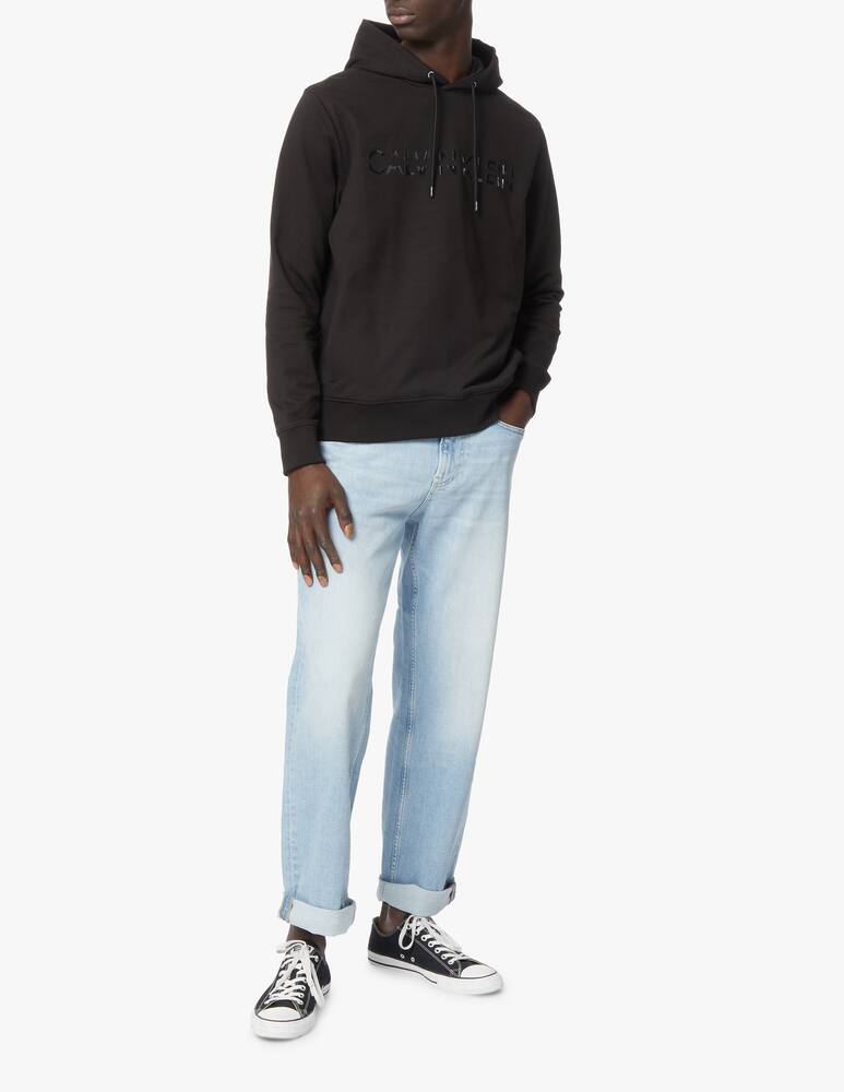 rinascente Calvin Klein Felpa con cappuccio logo shine - nero