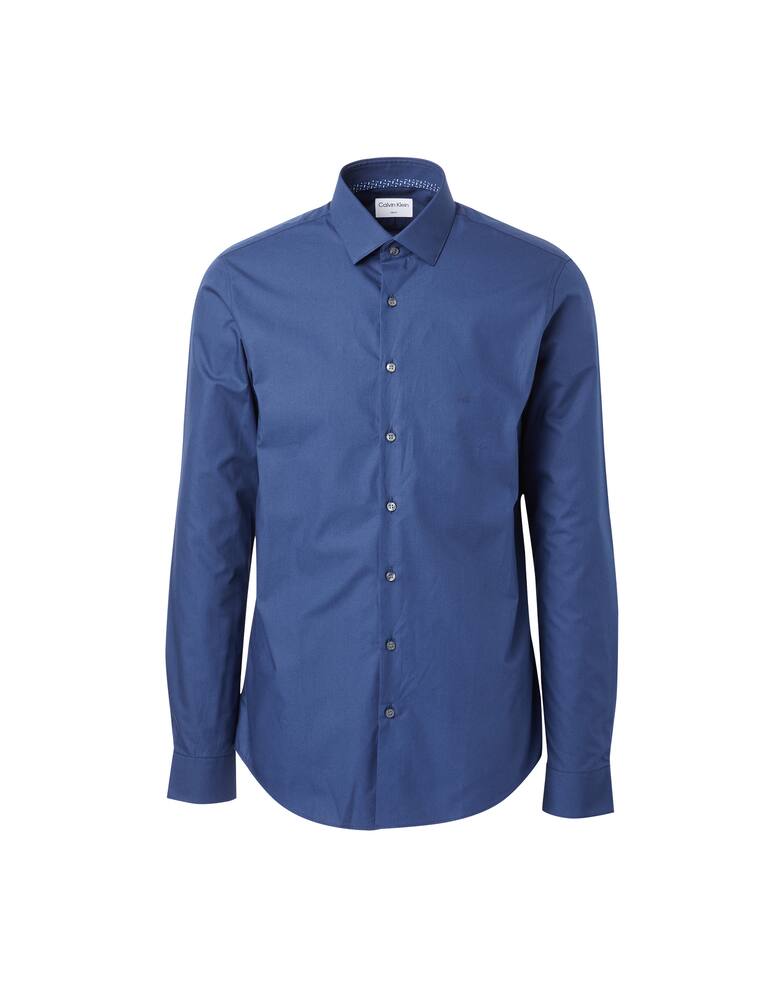 rinascente Calvin Klein Contrast popeline slim shirt - blue