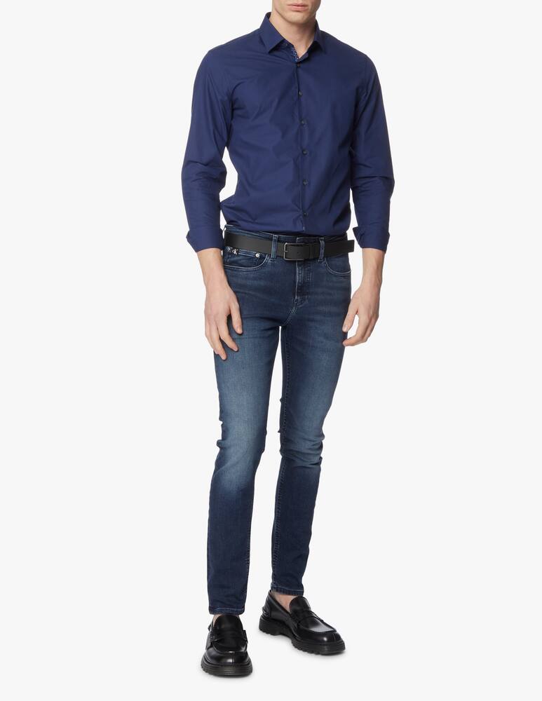 rinascente Calvin Klein Contrast popeline slim shirt - blue