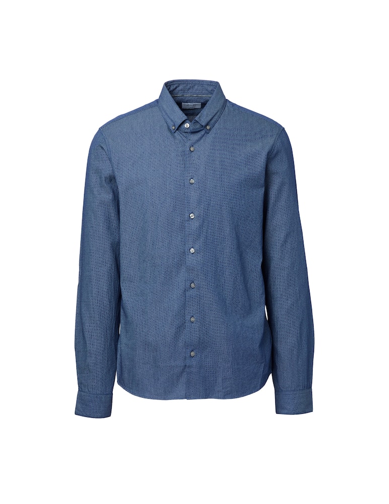 rinascente Calvin Klein Washed print slim shirt - blue