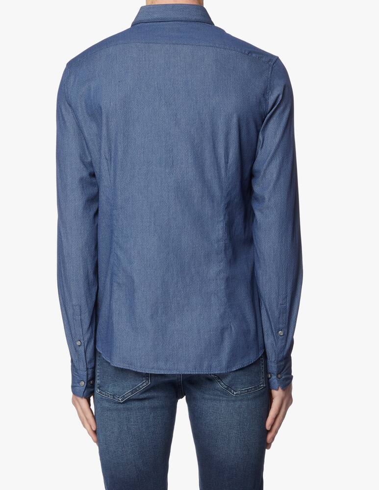 rinascente Calvin Klein Washed print slim shirt - blue