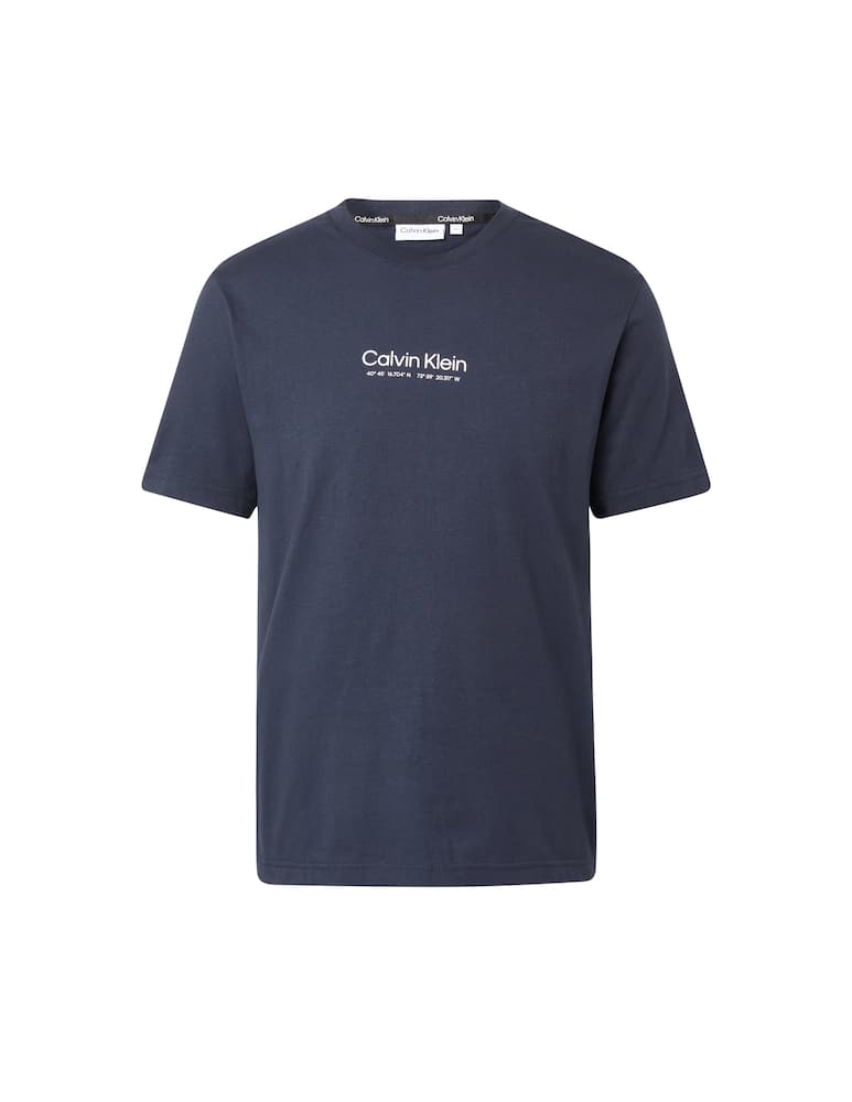Calvin Klein Maglietta manica corta logo coordinate - blu - immagine 5 Calvin Klein Maglietta manica corta logo coordinate - blu - immagine 5