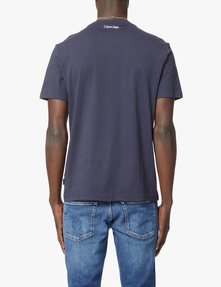 Calvin Klein Maglietta manica corta logo coordinate - blu - immagine 3 Calvin Klein Maglietta manica corta logo coordinate - blu - immagine 3