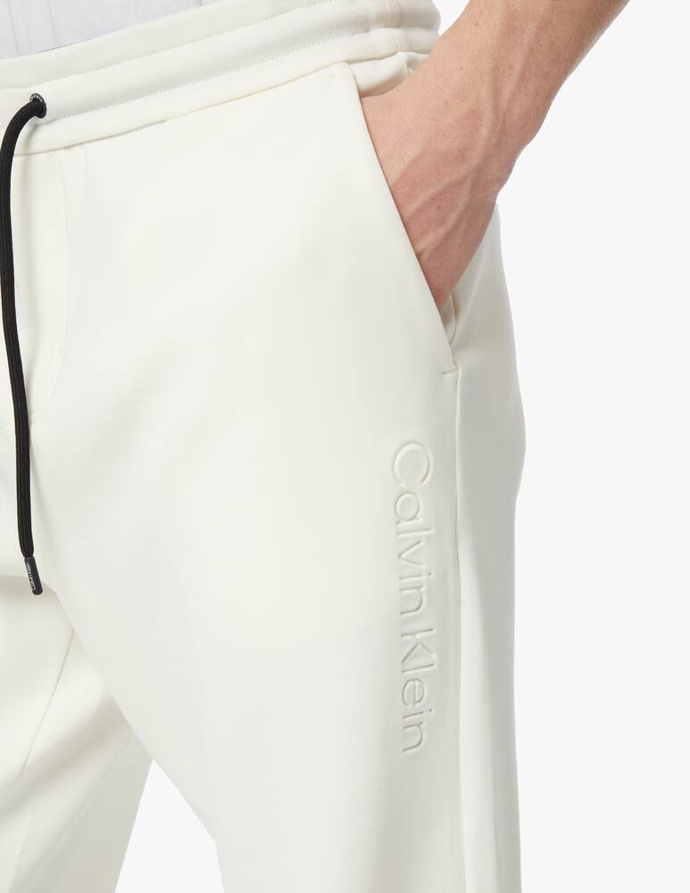 rinascente Calvin Klein Pantalone tuta logo impresso - bianco