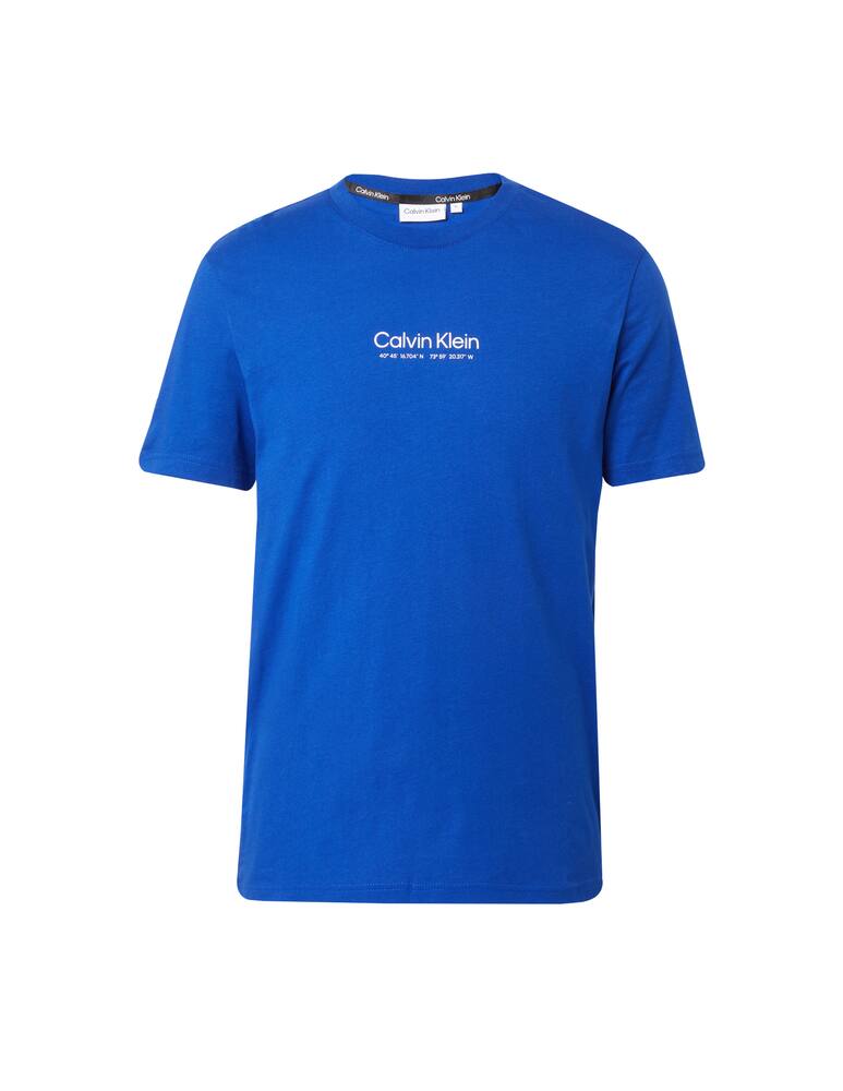 rinascente Calvin Klein Maglietta manica corta logo coordinate - blu