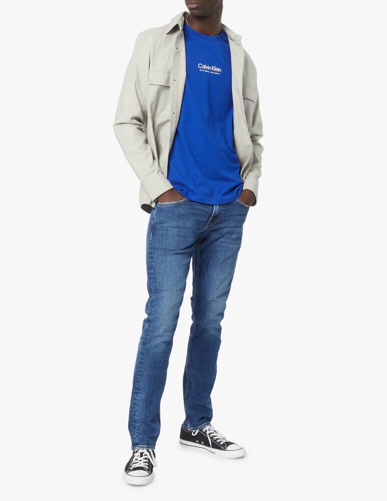 rinascente Calvin Klein Maglietta manica corta logo coordinate - blu