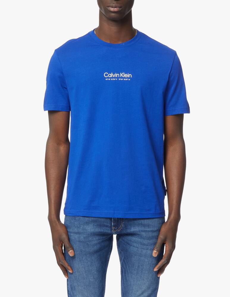 rinascente Calvin Klein Maglietta manica corta logo coordinate - blu
