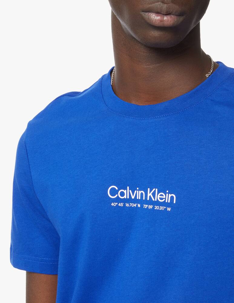 rinascente Calvin Klein Maglietta manica corta logo coordinate - blu