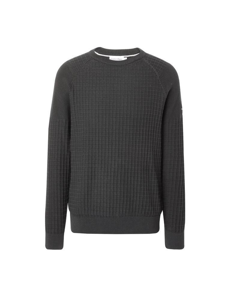 rinascente Calvin Klein Grid structure sweater - black
