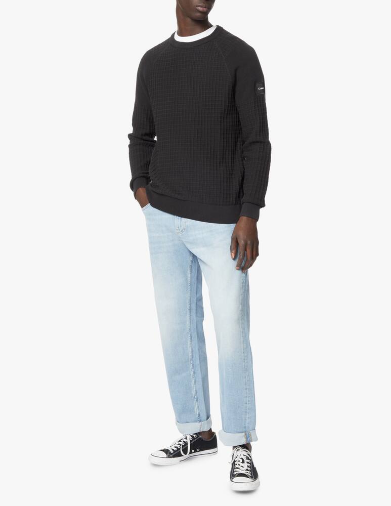 rinascente Calvin Klein Grid structure sweater - black