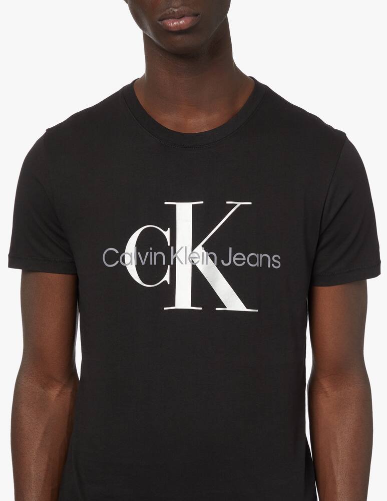 rinascente Calvin Klein Jeans Maglietta monogram grande - nero