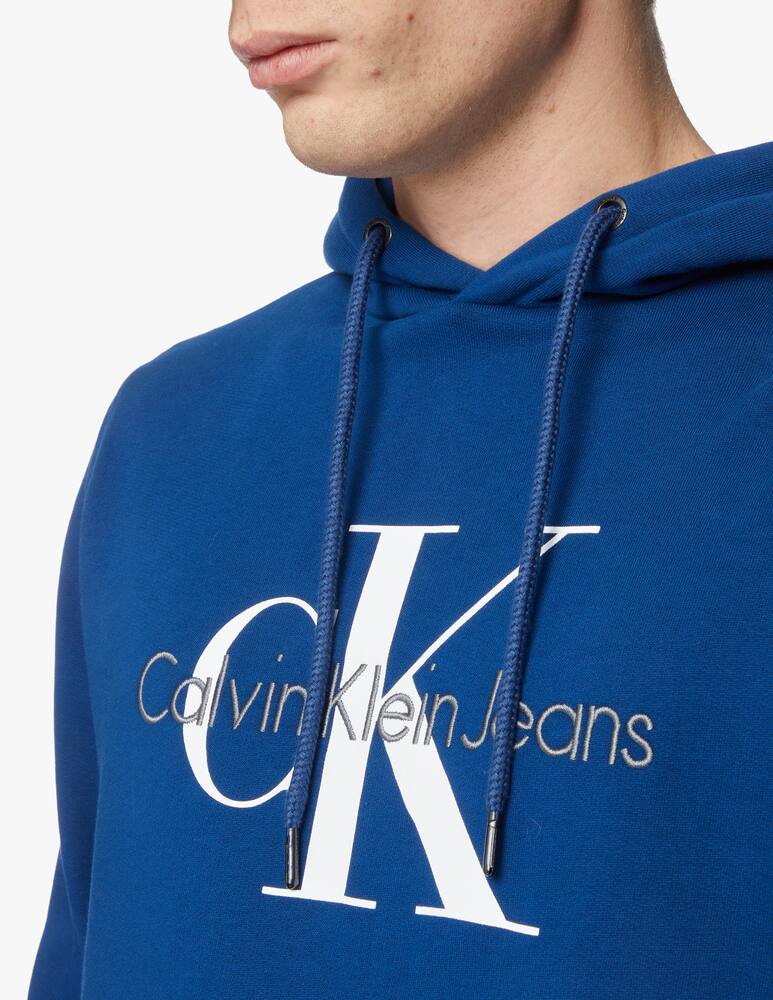 rinascente Calvin Klein Jeans Felpa con cappuccio monogram - blu