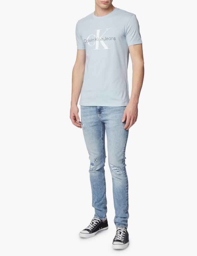 rinascente Calvin Klein Jeans Big monogram t-shirt - light blue
