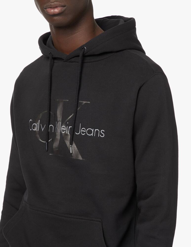 rinascente Calvin Klein Jeans Felpa con cappuccio monogram - nero