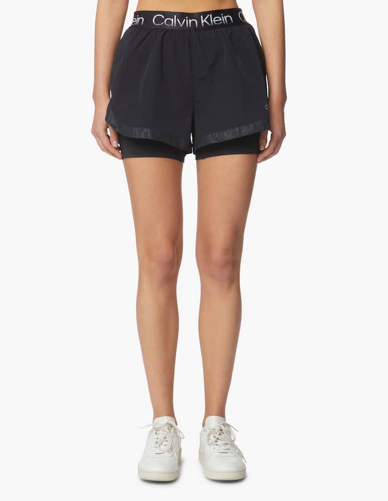 rinascente Calvin Klein Performance Sports 2-in-1 shorts - black