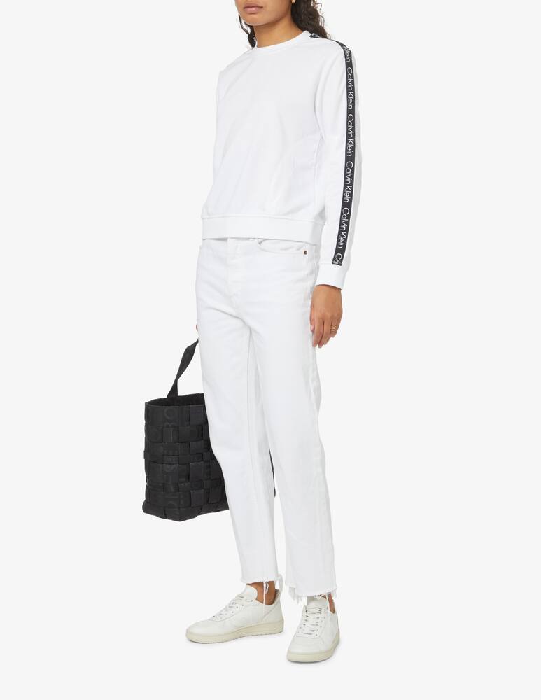 rinascente Calvin Klein Performance Cotton blend sweatshirt - white