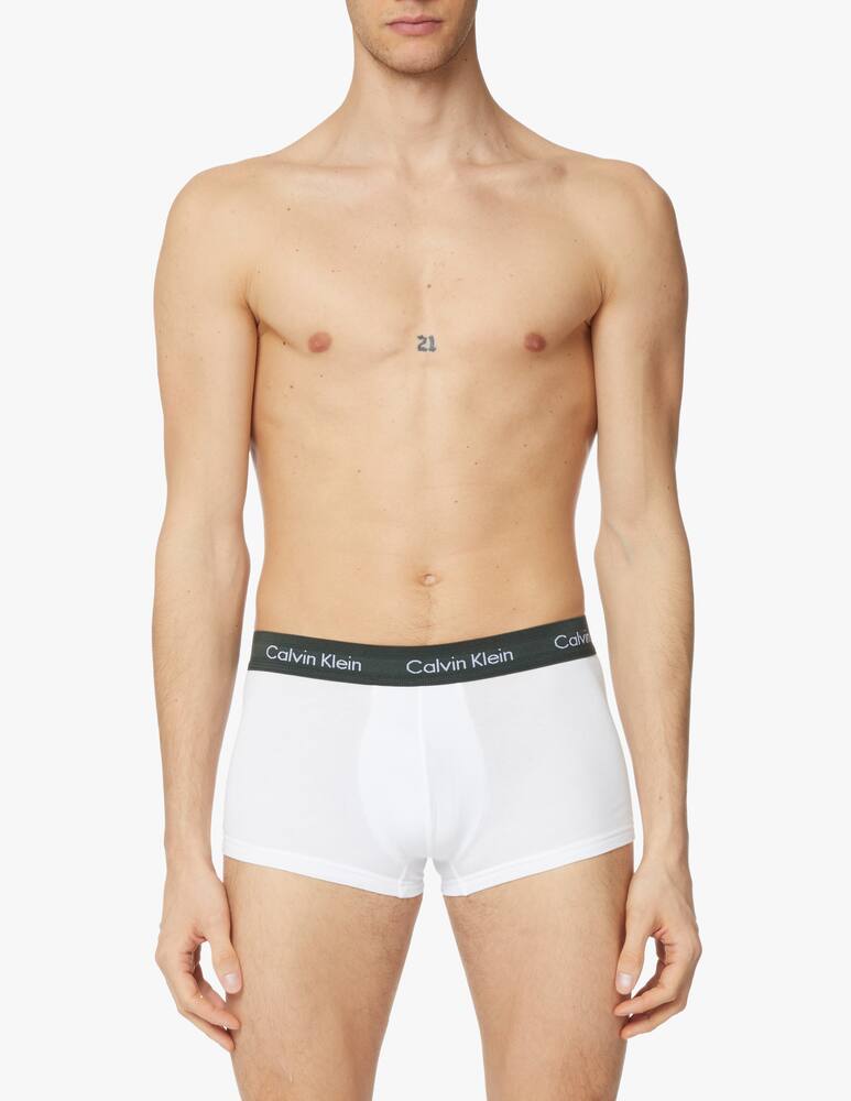 rinascente Calvin Klein Boxer 3pezzi vita bassa in cotone stretch - multicolor