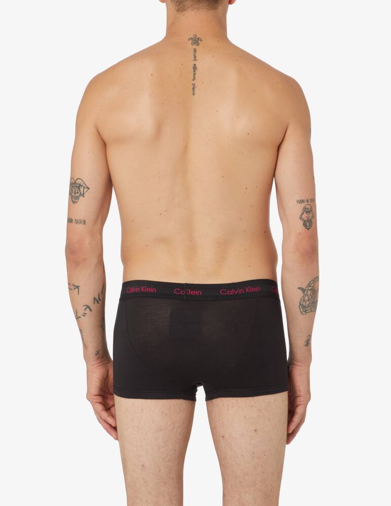 rinascente Calvin Klein 3p low rise cotton stretch trunk - Black