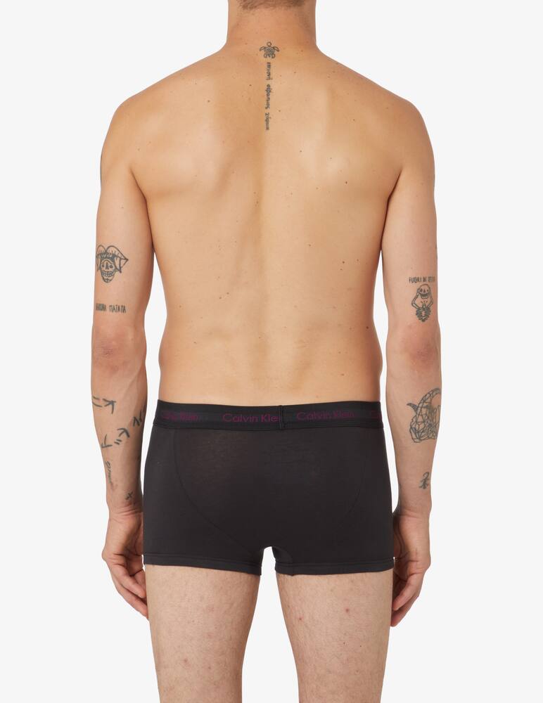 rinascente Calvin Klein 3p low rise cotton stretch trunk - Black