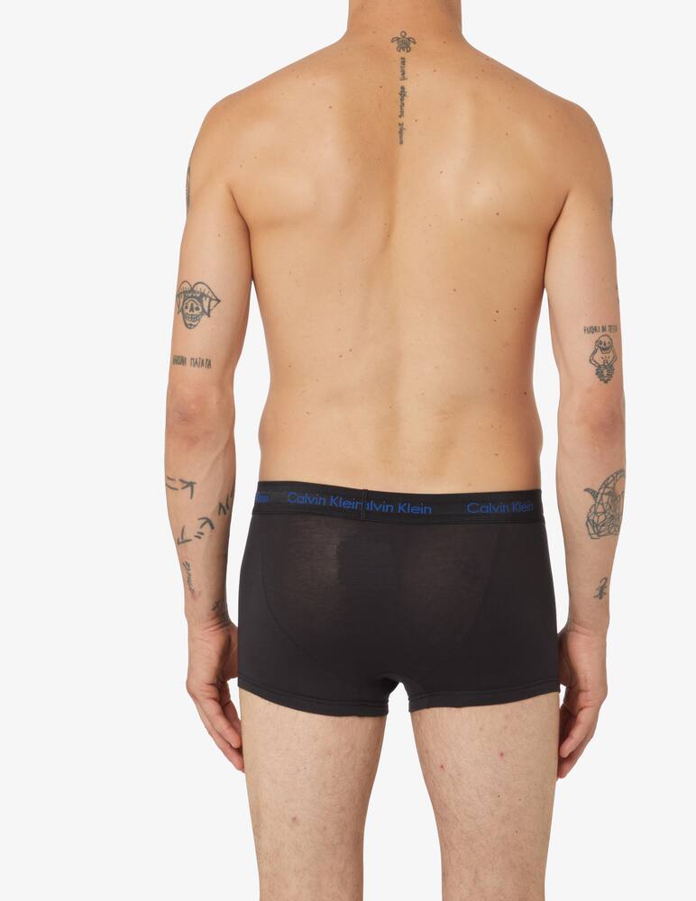 rinascente Calvin Klein 3p low rise cotton stretch trunk - Black