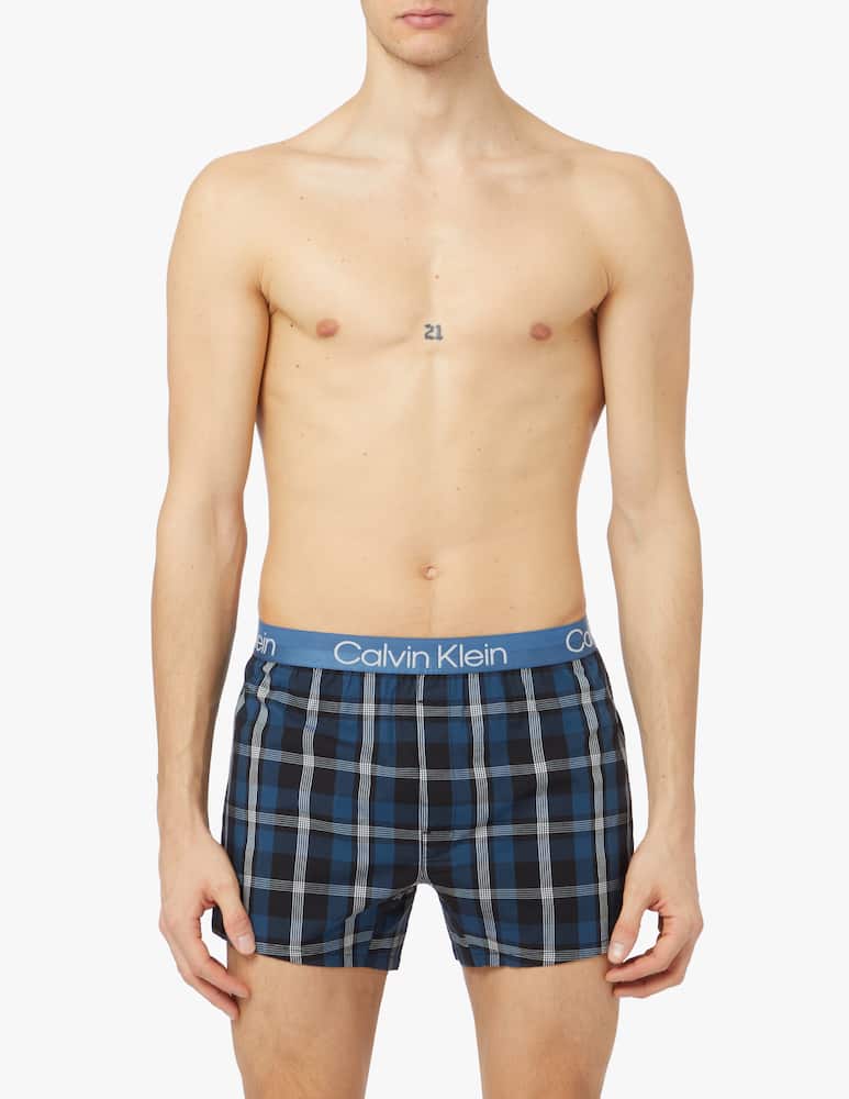 Calvin Klein Trunk slim woven check - multi - picture 2 Calvin Klein Trunk slim woven check - multi - picture 2