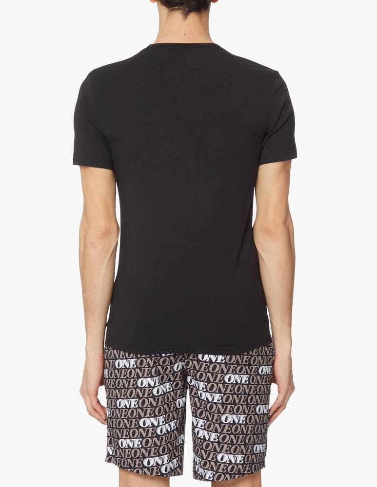 rinascente Calvin Klein Set pigiama corto stampa ck1 - nero