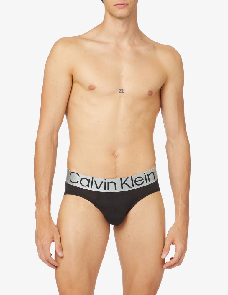 rinascente Calvin Klein 3pack hip brief steel micro - brown