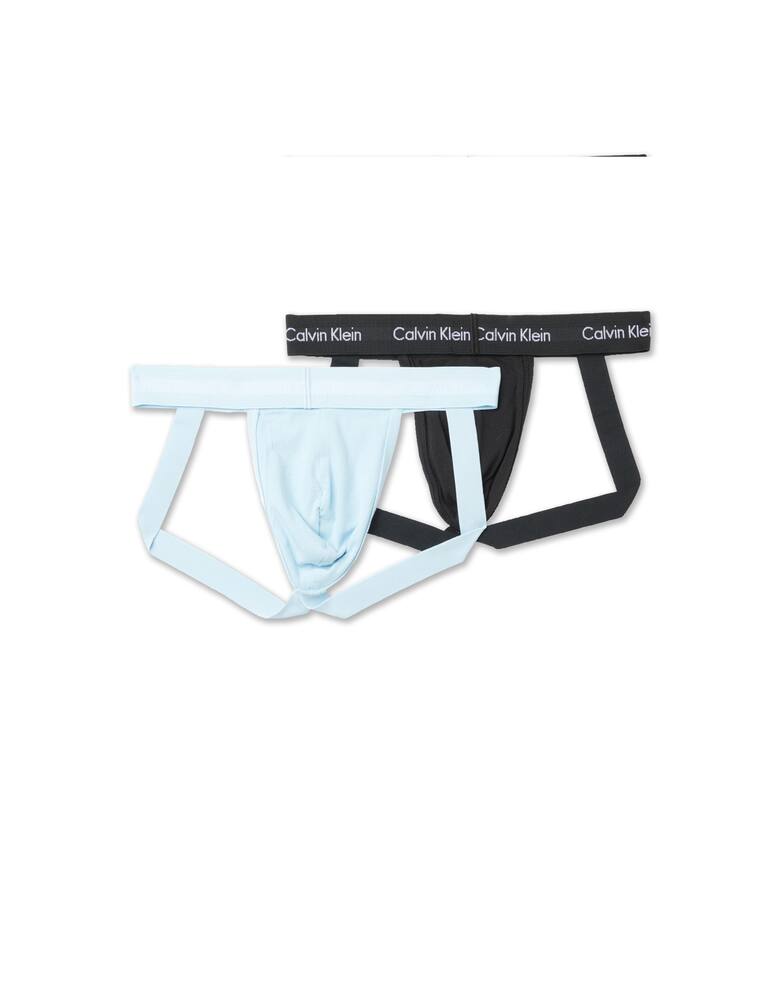 rinascente Calvin Klein 2pezzi jock strap in cotone stretch - multicolor