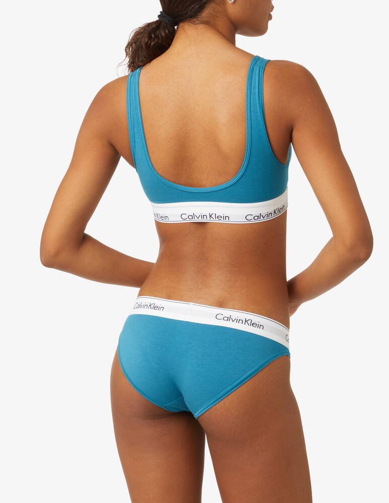 rinascente Calvin Klein Slip bikini in misto cotone - blu