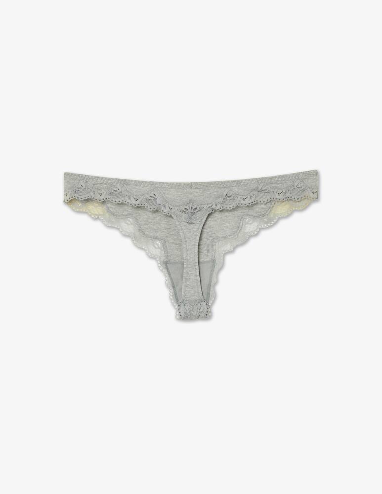 rinascente Calvin Klein Cotton blend thong - grey