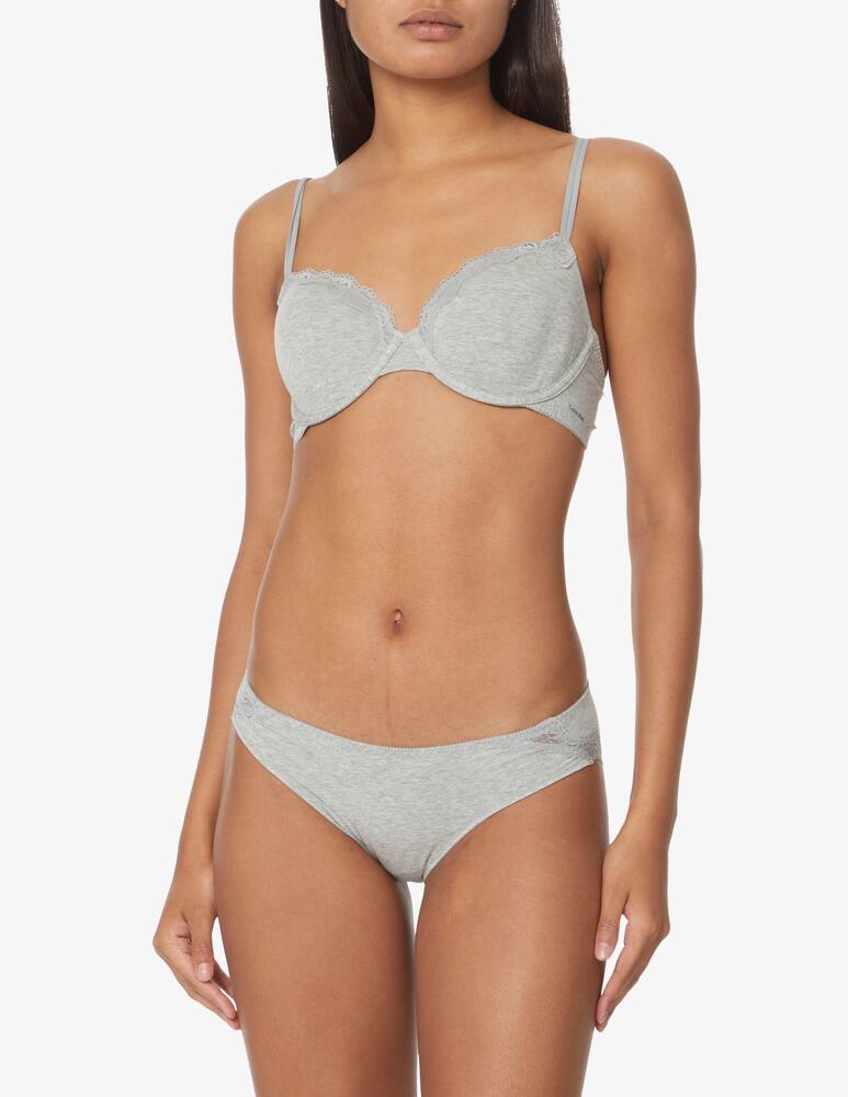 Calvin Klein Bikini underwear in cotton blend - grey - picture 2 Calvin Klein Bikini underwear in cotton blend - grey - picture 2