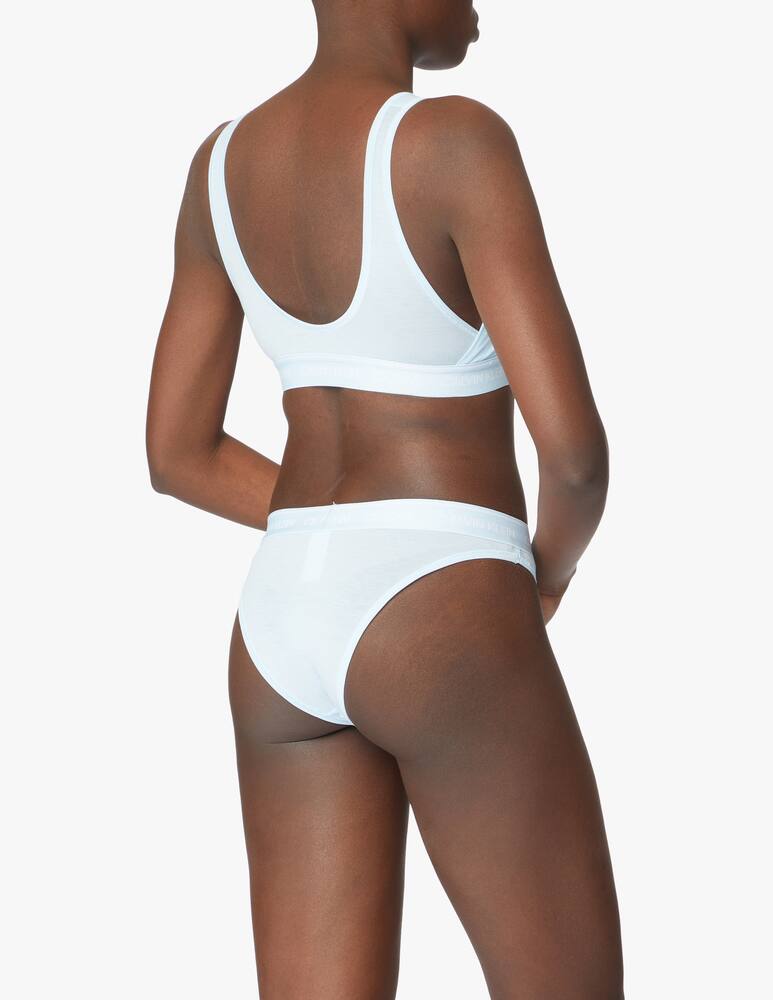 rinascente Calvin Klein Unlined cotton bralette - black