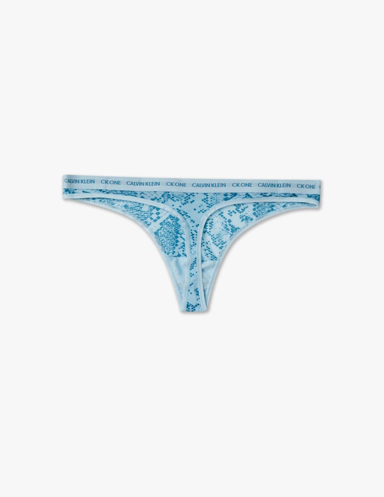 rinascente Calvin Klein Cotton blend thong - blue