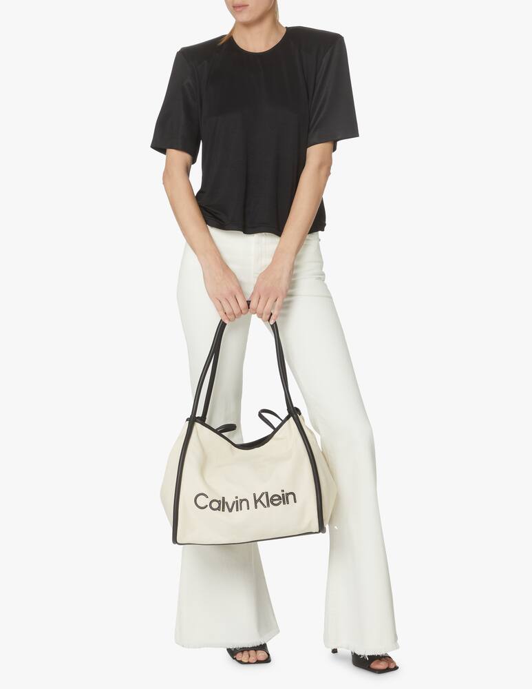 rinascente Calvin Klein Tote bag with logo - beige