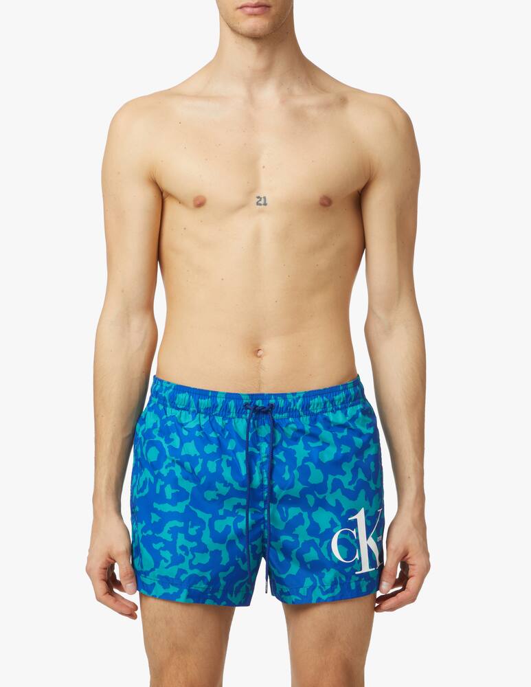 Calvin Klein Print macul ck one short swimshorts - multi - picture 2 Calvin Klein Print macul ck one short swimshorts - multi - picture 2