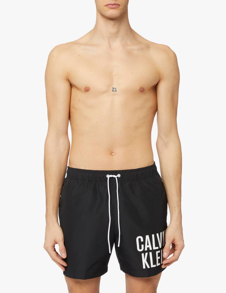 rinascente Calvin Klein Medium intense powe swimshorts - black