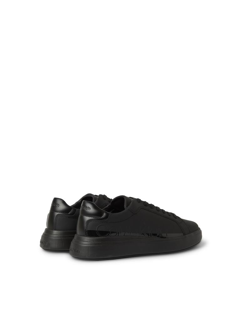 rinascente Calvin Klein Low top tape patent leather chunky sneakers - black
