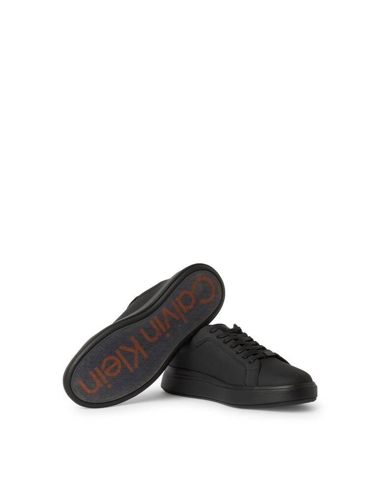 rinascente Calvin Klein Low top tape patent leather chunky sneakers - black