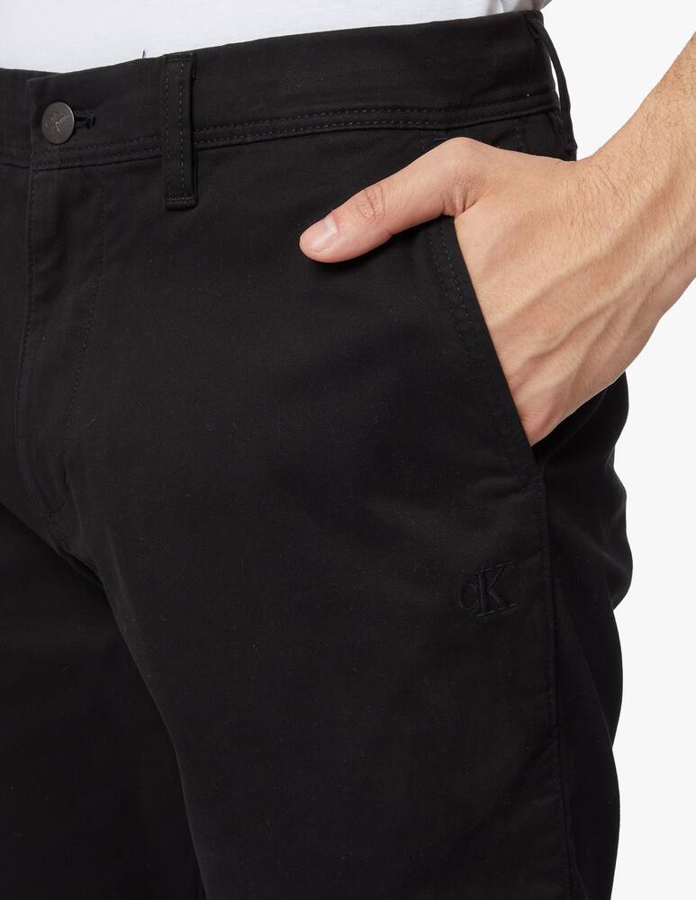 rinascente Calvin Klein Jeans Pantaloncini chino gabardina - nero