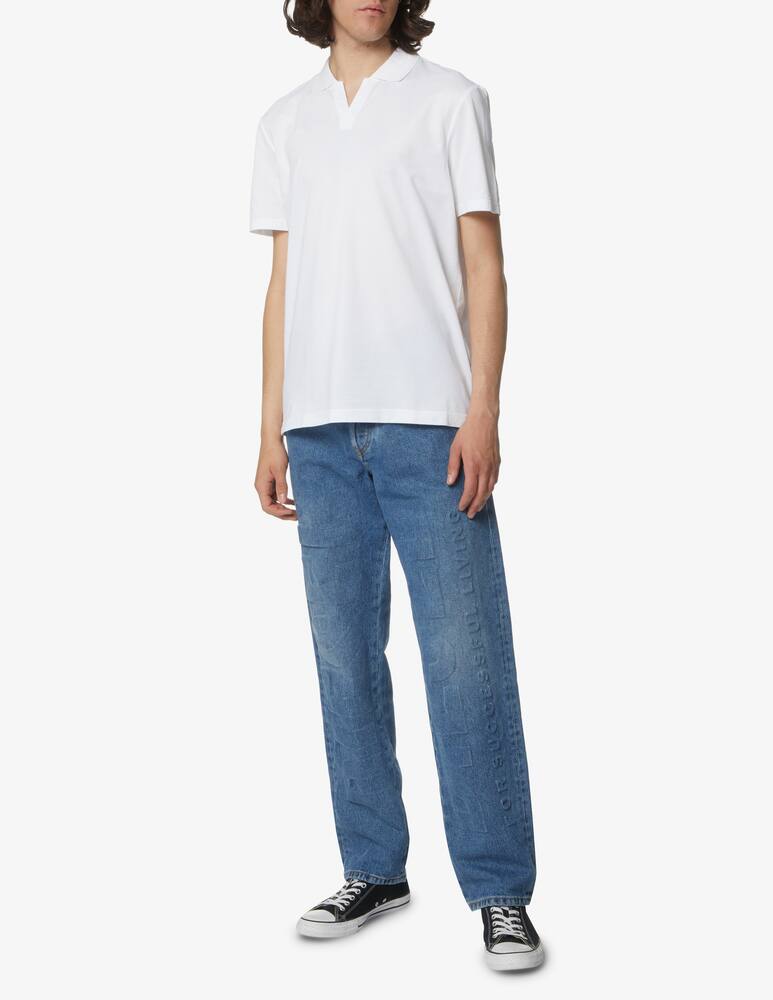 rinascente Calvin Klein Cuban neck polo - white